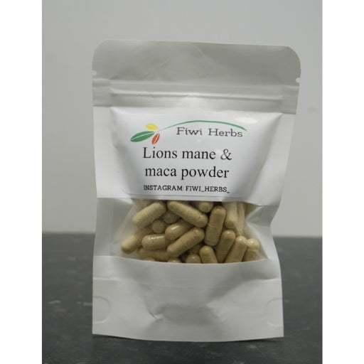 Maca & Lions-Mane Capsules (Lepidium Meyenii & Hericium Erinaceus)