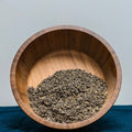 Rubbed Sage (Salvia Officinalis) dried herb in wooden bowl